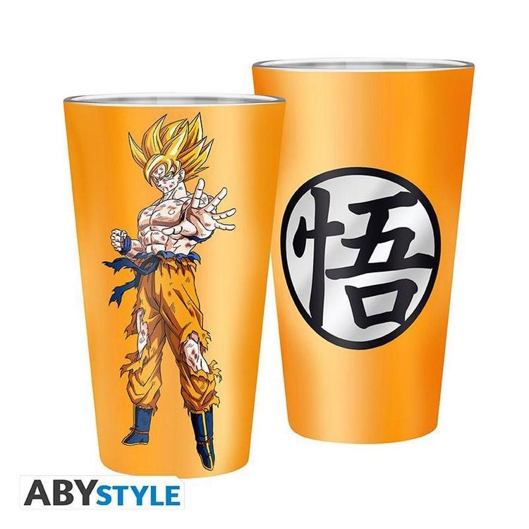 Produktbild: DRAGON BALL - Premium Large Glass - 400ml - Goku Saiyan - box