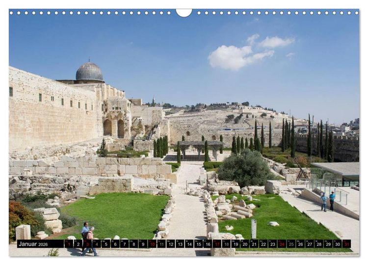 Produktbild: Jerusalem - die Goldene Stadt (Wandkalender 2026 DIN A3 quer), CALVENDO Monatskalender