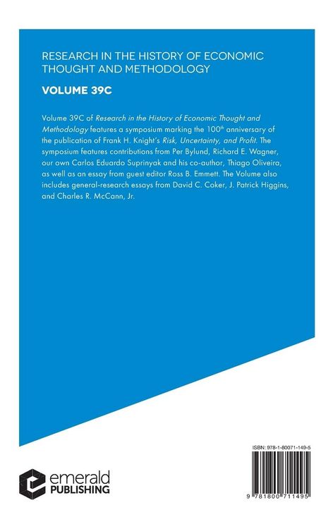 Produktbild: Research in the History of Economic Thought and Methodology