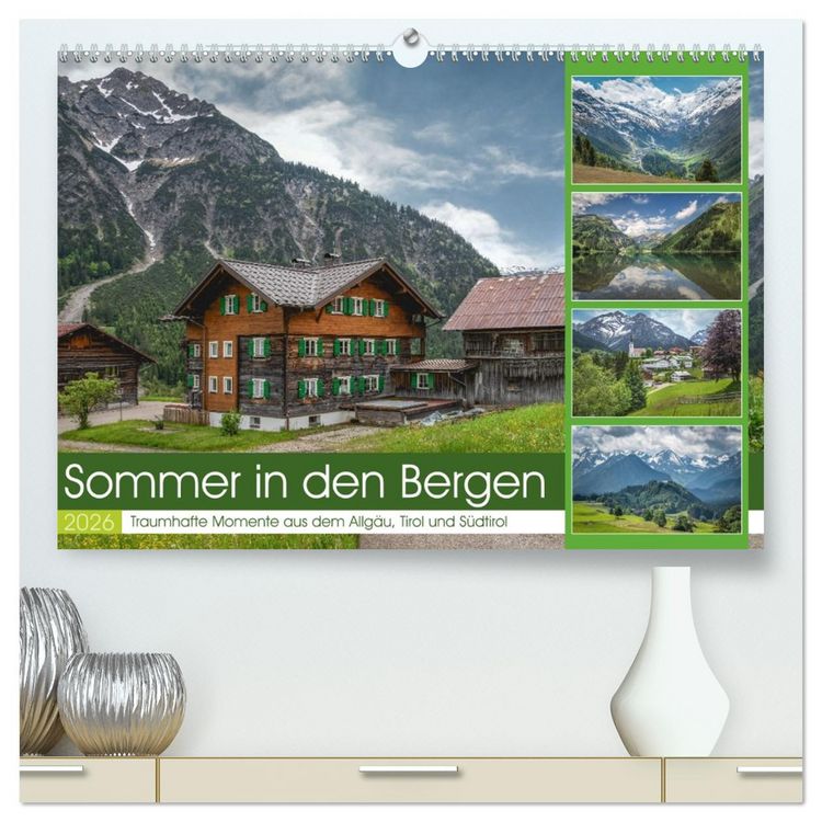 Produktbild: Sommer in den Bergen (hochwertiger Premium Wandkalender 2026 DIN A2 quer), Kunstdruck in Hochglanz