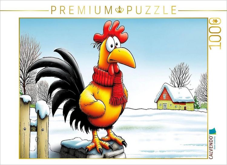 Produktbild: CALVENDO Puzzle Heiserer Hahn | 1000 Teile Lege-Gr&ouml;&szlig;e 64x48cm Foto-Puzzle f&uuml;r gl&uuml;ckliche Stunden