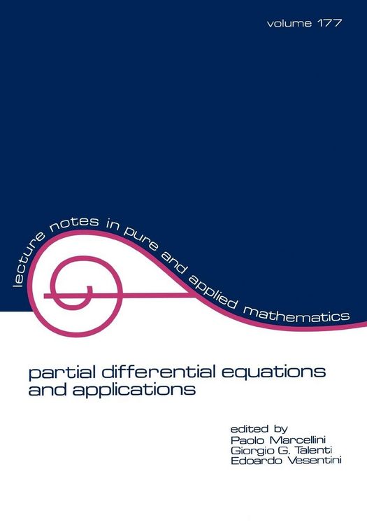 Produktbild: partial differential equations and applications