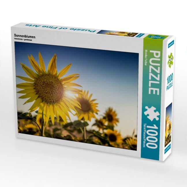 Produktbild: CALVENDO Puzzle Sonnenblumen | 1000 Teile Lege-Gr&ouml;&szlig;e 64x48cm Foto-Puzzle f&uuml;r gl&uuml;ckliche Stunden