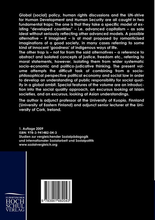 Produktbild: Social Quality - Looking for a Global Social Policy