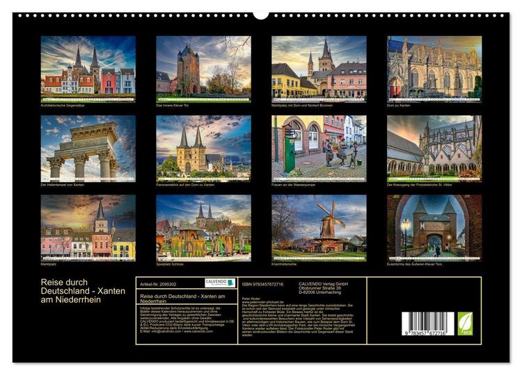 Produktbild: Reise durch Deutschland - Xanten am Niederrhein (hochwertiger Premium Wandkalender 2026 DIN A2 quer), Kunstdruck in Hochglanz