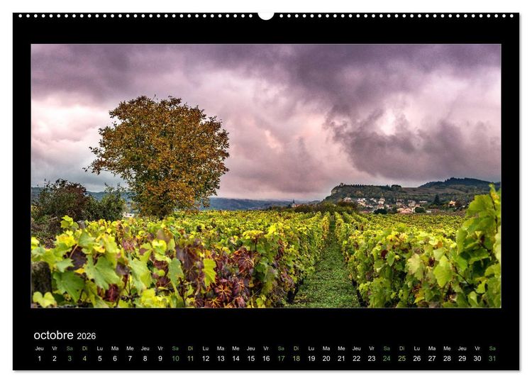 Produktbild: L'Auvergne est belle (Calendrier mural 2026 DIN A2 vertical) calendrier de bureau