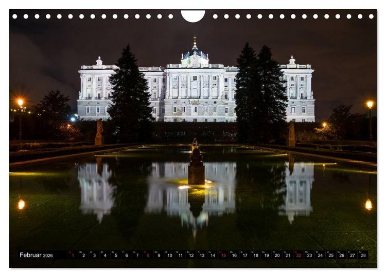 Produktbild: Madrid bei Nacht (Wandkalender 2026 DIN A4 quer), CALVENDO Monatskalender