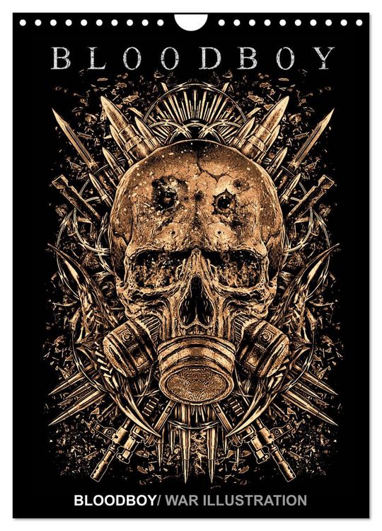 Produktbild: BLOODBOY/WAR ILLUSTRATION (Wandkalender 2026 DIN A4 hoch), CALVENDO Monatskalender