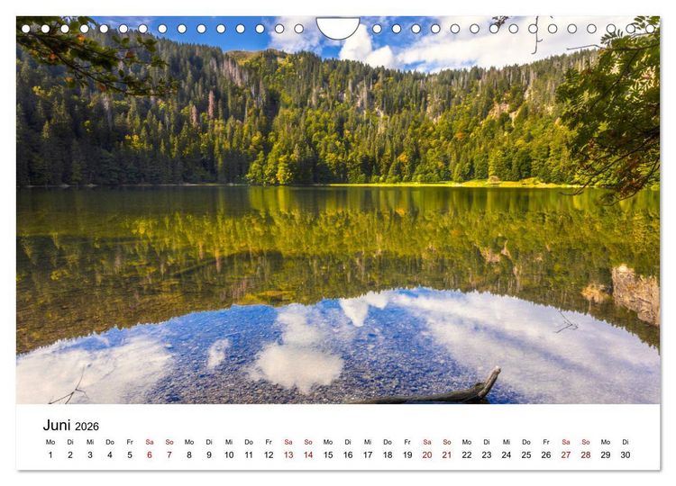 Produktbild: Schwarzwald, Seen und Hochmoore (Wandkalender 2026 DIN A4 quer), CALVENDO Monatskalender