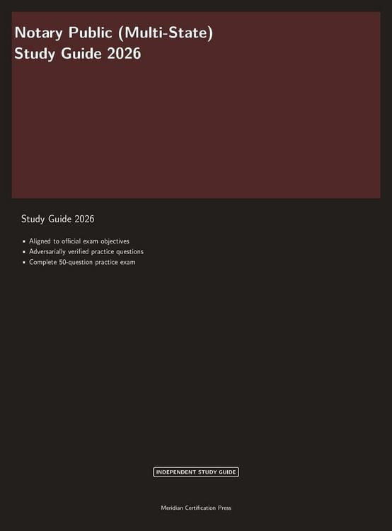 Produktbild: New York Notary Public Exam Prep 2026