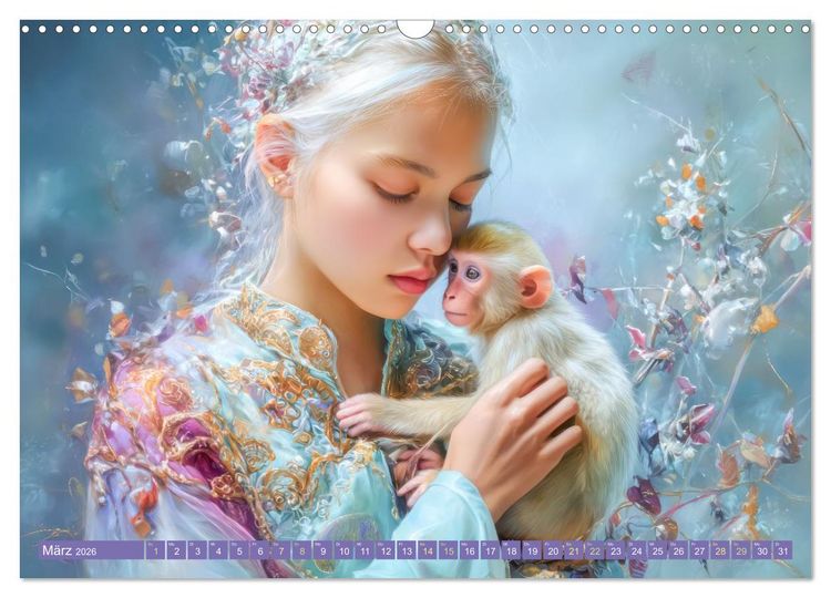 Produktbild: Paradiesische Welt - Fantasiewerke (Wandkalender 2026 DIN A3 quer), CALVENDO Monatskalender