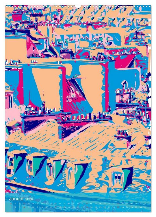 Produktbild: Paris pop-art (hochwertiger Premium Wandkalender 2026 DIN A2 hoch), Kunstdruck in Hochglanz