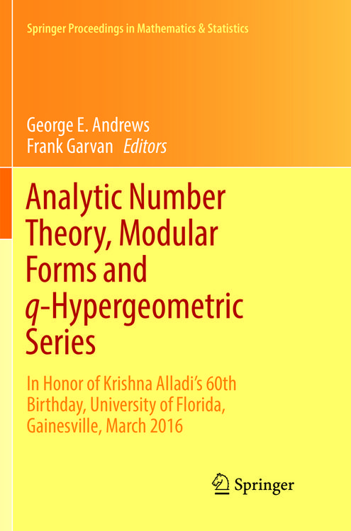 Produktbild: Analytic Number Theory, Modular Forms and q-Hypergeometric Series