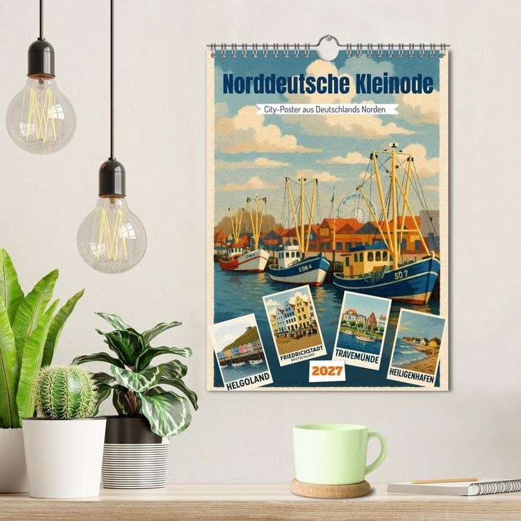 Produktbild: Norddeutsche Kleinode - City Poster (Wandkalender 2027 DIN A4 hoch), CALVENDO Monatskalender