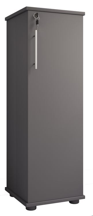 Produktbild: Holz Schrank CD DVD Regal abschlie&szlig;bar Engalo L