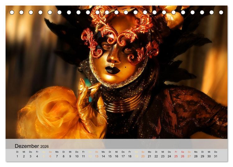 Produktbild: Venedigs Sch&ouml;nheiten (Tischkalender 2026 DIN A5 quer), CALVENDO Monatskalender