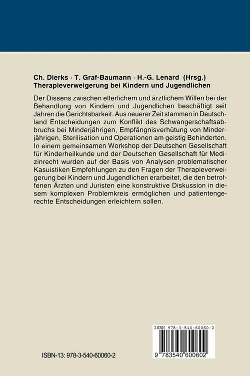 Produktbild: Therapieverweigerung bei Kindern und Jugendlichen