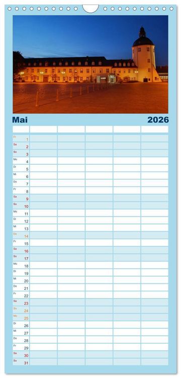 Produktbild: Familienplaner 2026 - Blaue Stunde im Siegerland mit 5 Spalten (Wandkalender, 21 x 45 cm) CALVENDO