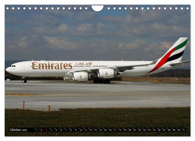 Produktbild: Airbus Airliners (Wandkalender 2026 DIN A4 quer), CALVENDO Monatskalender