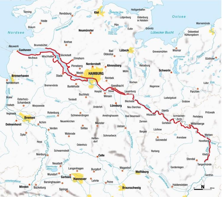 Produktbild: Fahrradurlaubsf&uuml;hrer Elbe-Radweg von Schmilka bis Tangerm&uuml;nde