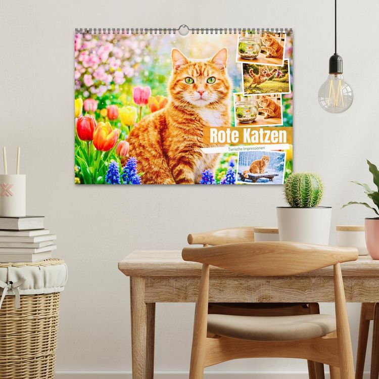 Produktbild: Rote Katzen (Wandkalender 2027 DIN A3 quer), CALVENDO Monatskalender