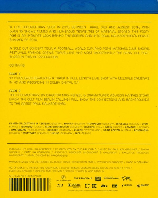 Produktbild: Paul Kalkbrenner 2010 - A Live Documentary