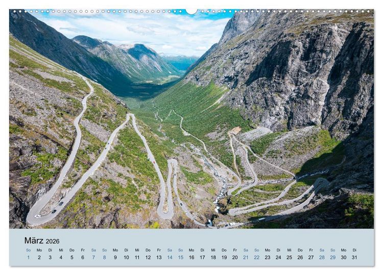 Produktbild: Naturgewalt Norwegen (Wandkalender 2026 DIN A2 quer), CALVENDO Monatskalender