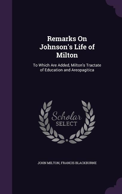 Produktbild: Remarks On Johnson's Life of Milton