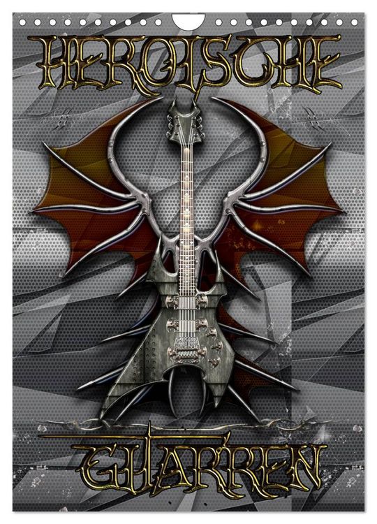Produktbild: Heroische Gitarren (Wandkalender 2026 DIN A4 hoch), CALVENDO Monatskalender