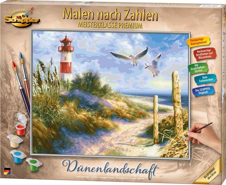 Produktbild: MNZ - D&uuml;nenlandschaft mit Leuchtturm