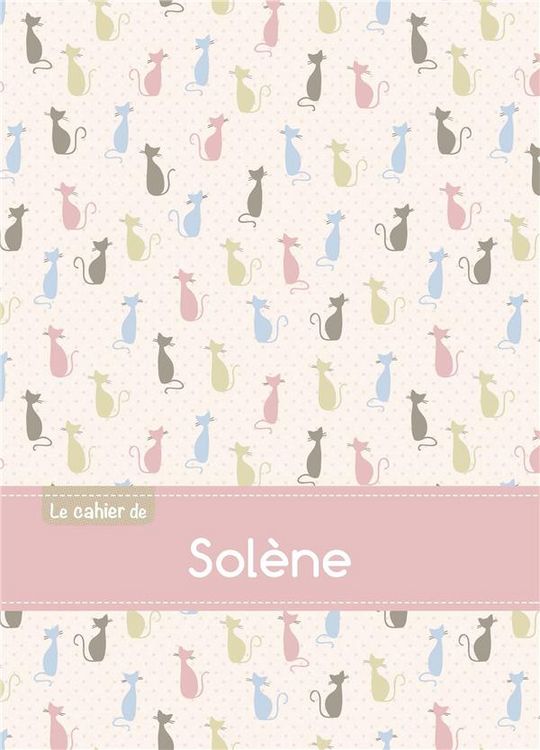 Produktbild: Cahier solene blanc,96p,a5 chats
