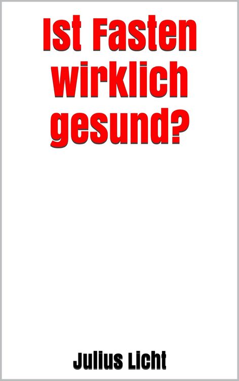 Produktbild: Ist Fasten wirklich gesund?