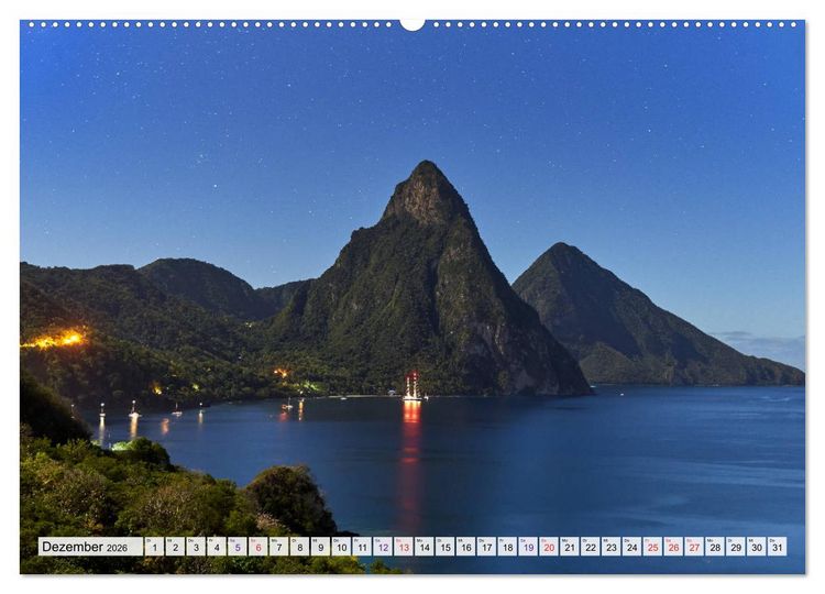 Produktbild: Inseln &uuml;ber dem Winde (hochwertiger Premium Wandkalender 2026 DIN A2 quer), Kunstdruck in Hochglanz