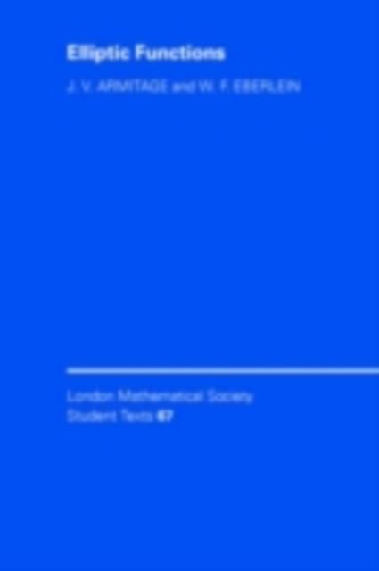Produktbild: Elliptic Functions