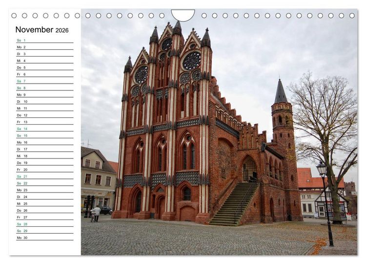 Produktbild: Tangerm&uuml;nde - Fachwerk- und Backsteinbauten-Stadt an der Elbe (Wandkalender 2026 DIN A4 quer), CALVENDO Monatskalender