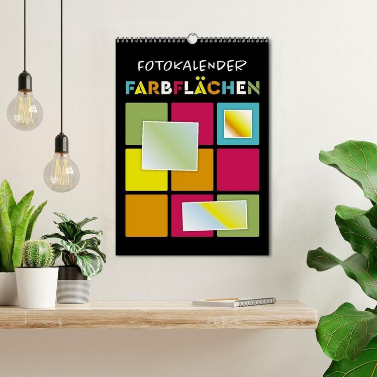 Produktbild: Fotokalender FARBFL&Auml;CHEN (Wandkalender 2027 DIN A3 hoch), CALVENDO Monatskalender