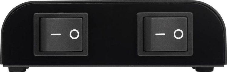 Produktbild: SpeaKa Professional 2 Port Lautsprecher-Umschalter Klemmanschluss Metallgeh&auml;use Schwarz