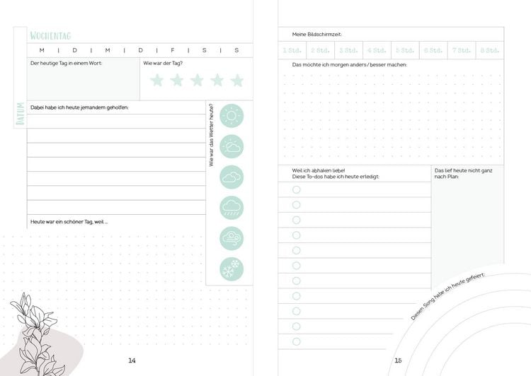 Produktbild: Happy me &ndash; Meine 10-Wochen-Tagebuch-Challenge mit Social-Media-Star Cali Kessy