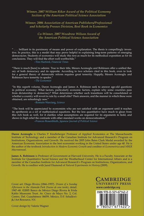 Produktbild: Economic Origins of Dictatorship and Democracy