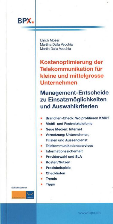Produktbild: Kostenoptimierung der Telekommunikation f&uuml;r KMU