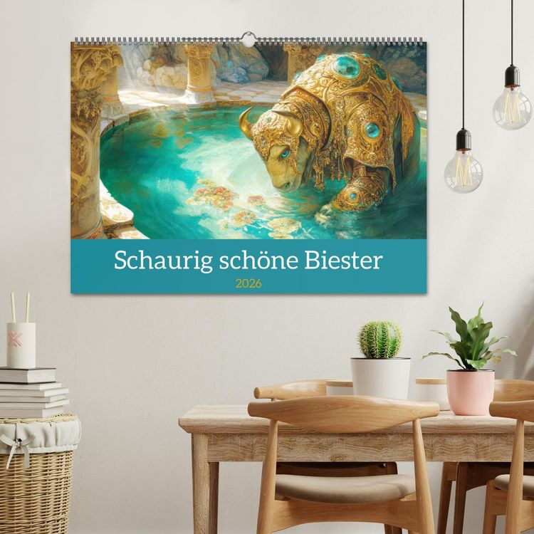 Produktbild: Schaurig sch&ouml;ne Biester (Wandkalender 2026 DIN A2 quer), CALVENDO Monatskalender