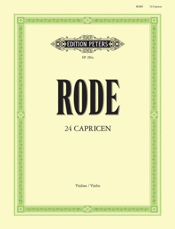 Produktbild: 24 Caprices f&uuml;r Violine solo