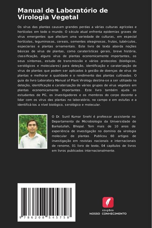 Produktbild: Manual de Laborat&oacute;rio de Virologia Vegetal