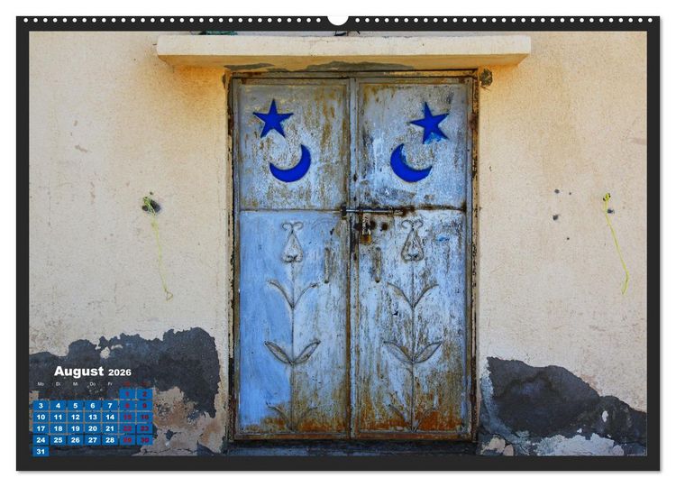 Produktbild: OMAN - Farbenfrohe orientalische T&uuml;ren (hochwertiger Premium Wandkalender 2026 DIN A2 quer), Kunstdruck in Hochglanz