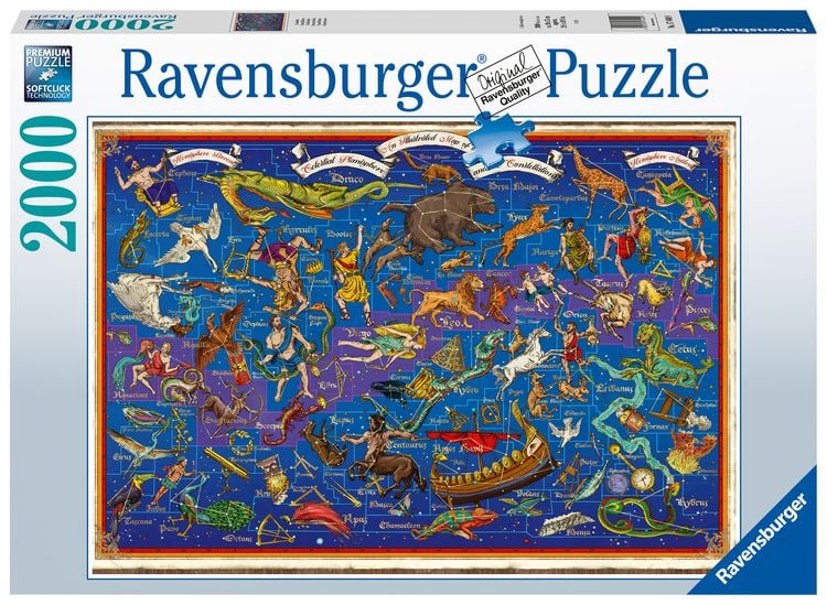 Produktbild: Erwachsenenpuzzle 2000 Teile - Sternbilder