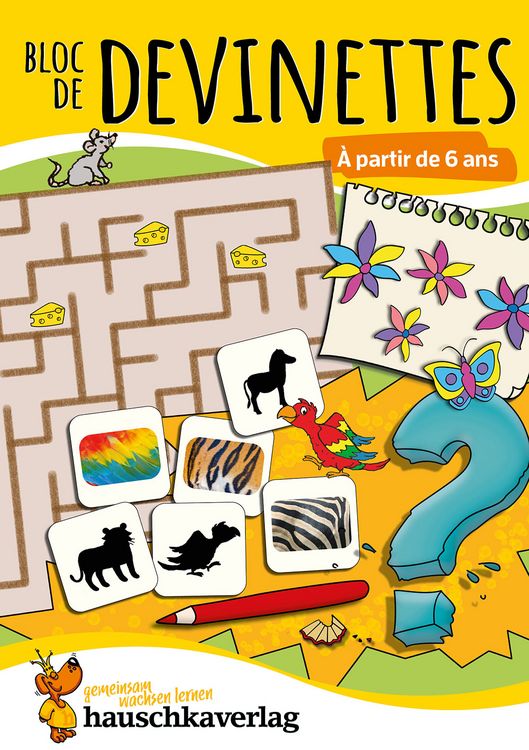 Produktbild: Bloc de casse-t&ecirc;tes et livre activite 6 ans : Des &eacute;nigmes color&eacute;es pour la maternelle - cahier activite 5 ans labyrinthe, sudoku, etc pour stimuler
