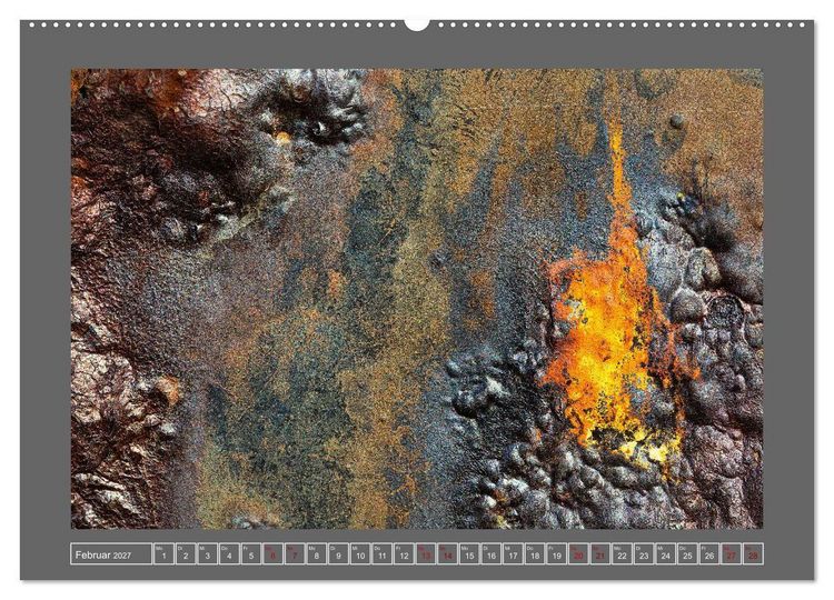 Produktbild: Rost - &Auml;sthetik der Verg&auml;nglichkeit (hochwertiger Premium Wandkalender 2027 DIN A2 quer), Kunstdruck in Hochglanz