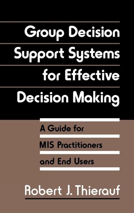 Produktbild: Group Decision Support Systems for Effective Decision Making