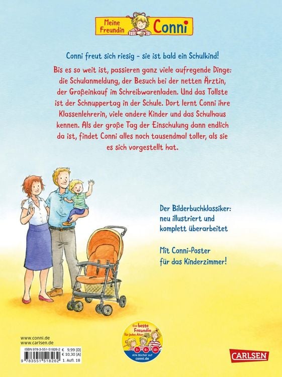Produktbild: Conni-Bilderb&uuml;cher: Conni kommt in die Schule (Neuausgabe)