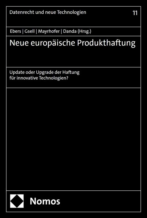 Produktbild: Neue europ&auml;ische Produkthaftung